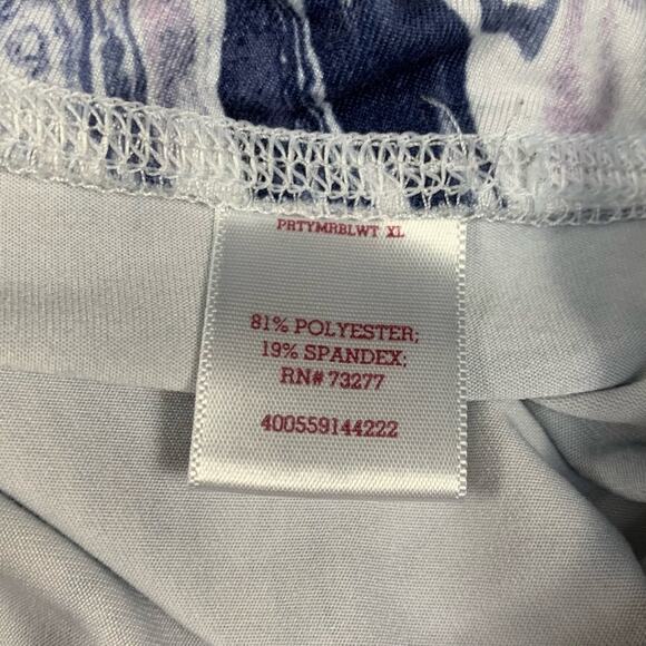 White Marbled Stretch High Waist Leggings - Picture 8 of 8